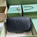 Gucci Jumbo GG Toiletry Case In Black Leather 766957 - Image 2