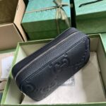 Gucci Jumbo GG Toiletry Case In Black Leather 766957 - Image 5