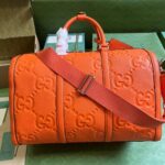 Gucci GG Embossed Leather Duffle Bag 725282 - Image 2