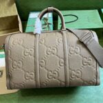 Gucci GG Embossed Leather Duffle Bag 725282 - Image 2