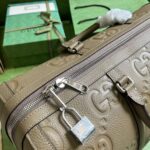 Gucci GG Embossed Leather Duffle Bag 725282 - Image 5
