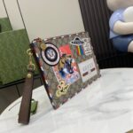 Gucci Gg Supreme Patchwork Zip Pouch 473915 - Image 2
