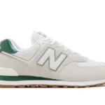 New Balance 574 – White Green Gum