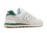 New Balance 574 – White Green Gum - Image 3