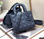 Dior Lady Dior My Dior Bag In Blue Ultramatte Calfskin - Image 2