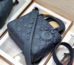 Dior Lady Dior My Dior Bag In Blue Ultramatte Calfskin - Image 4