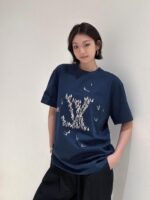 Sailboat Embroidered Crew Neck Short‑Sleeve T‑Shirt — Spring/Summer 2025 - Image 2