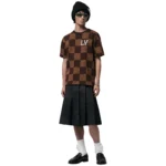 Louis Vuitton Damier LV Crystal Patch Brown T‑Shirt - Image 2