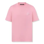 Louis Vuitton Embroidered Signature Crewneck Coral Blush Pink T‑Shirt