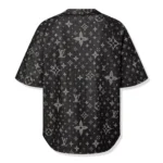 Louis Vuitton Monogram Denim Black Baseball Shirt - Image 3