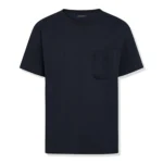 Louis Vuitton Monogram Signature 3D Pocket Cotton T‑Shirt — Dark Blue