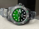 Rolex Submariner DIW “Parakeet” DLC VSF 1:1 Best Edition Black/Green Dial on DLC Bracelet VS3135 Super Clone - Image 5