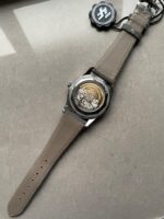 Patek Philippe Calatrava 6007A-001 SS ZF 1:1 Best Edition Grey Dial on Grey Leather Strap A324CS - Image 4