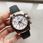 Rolex Daytona 116515 RG BTF 1:1 Best Edition White Dial on Oysterflex Rubber Strap SA4130