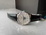 Annual Calendar Moonphase 5396 SS ZF 1:1 Best Edition White/Blue Dial on Black Leather Strap A324 Super Clone - Image 2