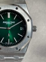 Royal Oak 39mm 16202 “50th Anniversary” SS ZF 1:1 Best Edition Green Textured Dial on SS Bracelet A7121 - Image 2