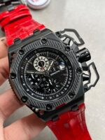 Royal Oak Offshore Survivor IPF 1:1 Limited Edition on Red Leather Strap A7750 - Image 3