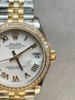 Rolex Datejust 31mm 278273 YG/SS White Dial Diamond Bezel on YG/SS Jubilee Bracelet Super Clone - Image 4