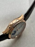 Rolex Cellini Moonphase 50535 RG White Dial on Leather Strap KZF Asia 3195 Mod - Image 6