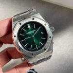 Royal Oak 39mm 16202 “50th Anniversary” SS ZF 1:1 Best Edition Green Textured Dial on SS Bracelet A7121