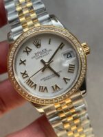 Rolex Datejust 31mm 278273 YG/SS White Dial Diamond Bezel on YG/SS Jubilee Bracelet Super Clone - Image 3