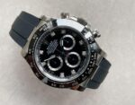Daytona SS116500LN BTF Best Black Dial Diamond Markers On Rubber Strap A4130