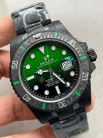 Rolex Submariner DIW “Parakeet” DLC VSF 1:1 Best Edition Black/Green Dial on DLC Bracelet VS3135 Super Clone - Image 2