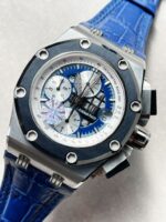 Royal Oak Offshore Rubens Barrichello Ii 26078PO Blue Dial Blue leather Strap - Image 5