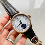 Rolex Cellini Moonphase 50535 RG White Dial on Leather Strap KZF Asia 3195 Mod
