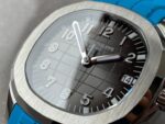 Aquanaut 5168G 42mm SS 3KF 1:1 Best Edition Black Dial on Light Blue Rubber Strap A324 V2 Super Clone - Image 7