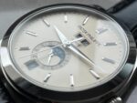Annual Calendar Moonphase 5396 SS ZF 1:1 Best Edition White/Blue Dial on Black Leather Strap A324 Super Clone - Image 4