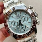 Rolex Daytona 116506 Brown Ceramic BTF 1:1 Best Edition Ice Blue Dial Crystal Marker on SS Bracelet SA4130 V2 Super Clone