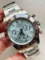 Rolex Daytona 116506 Brown Ceramic BTF 1:1 Best Edition Ice Blue Dial Crystal Marker on SS Bracelet SA4130 V2 Super Clone
