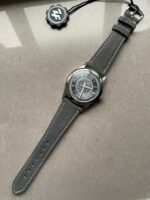 Patek Philippe Calatrava 6007A-001 SS ZF 1:1 Best Edition Grey Dial on Grey Leather Strap A324CS - Image 2