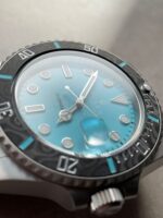 Rolex Submariner Sandblasted DIWF Best Edition Carbon Bezel Tiffany Blue Dial Dial on SS Bracelet VR3135 Super Clone - Image 4