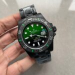 Rolex Submariner DIW “Parakeet” DLC VSF 1:1 Best Edition Black/Green Dial on DLC Bracelet VS3135 Super Clone