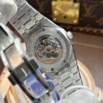 Audemars Piguet Royal Oak Openworked Frosted 15412 Skeleton Dial Bezel Stone Baguette 41mm - Image 11