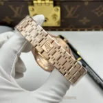 Audemars Piguet Imitation Watches Royal Oak Openworked Frosted 15412 Case Rose Gold Bezel Stone Baguette 41mm - Image 8