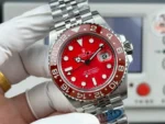 Rolex GMT-Master II Luxury Red Dial Calibre 3285 Super Clone Movement 40mm - Image 4