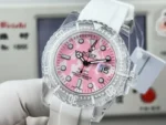 Rolex Submariner Phantomlab Pink Dial Swiss Automatic Movement 40mm Super Clone - Image 7