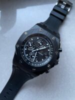 Royal Oak Offshore Chronograph CER Black Dial on Rubber Strap APF A3126 Mod - Image 6