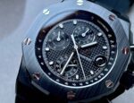Royal Oak Offshore Chronograph CER Black Dial on Rubber Strap APF A3126 Mod - Image 5