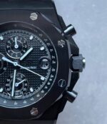 Royal Oak Offshore Chronograph CER Black Dial on Rubber Strap APF A3126 Mod - Image 2