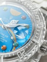 Rolex Submariner Phantomlab Transparent 5GF Best Edition Blue Fruit Dial on White Rubber Strap VR3135 Super Clone - Image 2