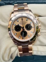 Daytona 116505 904L RG VF 1:1 Best Edition RG Dial Black Subdial Stick Marker On 904L RG Bracelet DD4130 Super Clone - Image 2