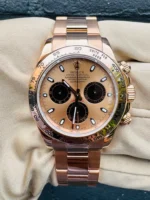 Daytona 116505 904L RG VF 1:1 Best Edition RG Dial Black Subdial Stick Marker On 904L RG Bracelet DD4130 Super Clone