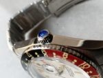 Rolex Vintage GMT Master 6542 Black/Red Bezel White Dial on SS Bracelet A2836 - Image 3