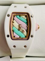 Richard Mille RM07-03 Candy Watch OXF Best Edition Colourful Dial on White Rubber Strap MIYOTA 6T51 Super Clone