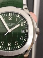 Aquanaut 5168G 42mm SS ZF 1:1 Best Edition Green Dial on Green Rubber Strap Super Clone - Image 2