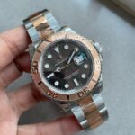 Yacht-Master 126621 904L/RG VSF 1:1 Best Edition Black Dial On 904L/RG Bracelet VS3235 Super Clone